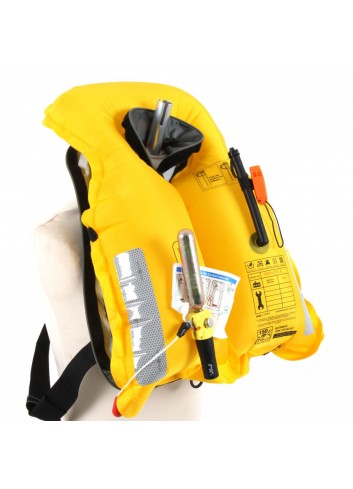 Eyson Chaleco salvavidas inflable Chaleco salvavidas altamente visible  manual para adultos (amarillo)
